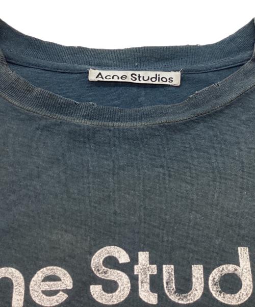 Acne studios（アクネ ストゥディオズ）ACNE STUDIOS (アクネ ストゥディオズ) スプレー仕上げ1996ロゴTシャツ / FN-UX-TSHI000016 ディープブルー サイズ:Sの古着・服飾アイテム