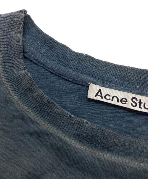 Acne studios（アクネ ストゥディオズ）ACNE STUDIOS (アクネ ストゥディオズ) スプレー仕上げ1996ロゴTシャツ / FN-UX-TSHI000016 ディープブルー サイズ:Sの古着・服飾アイテム