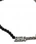 DIESEL (ディーゼル) ビーズチェーンネックレス / DX154300DJW シルバー×ブラック：6000円