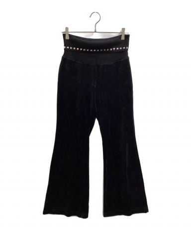 中古・古着通販】xgalx (エックスギャラックス) Velour Flare Pants
