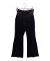 xgalx　（エックスギャラックス）の古着「Velour Flare Pants」｜ブラック