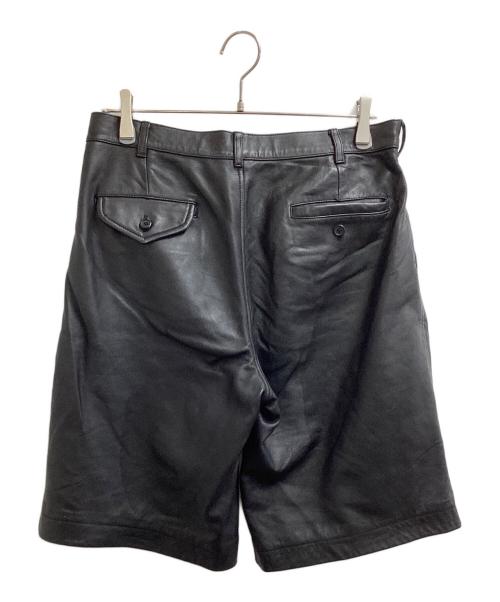 JOURNAL STANDARD TRISECT（ジャーナルスタンダード トライセクト）JOURNAL STANDARD TRISECT (ジャーナルスタンダード トライセクト) ラムレザー ショーツ ブラック サイズ:Mの古着・服飾アイテム