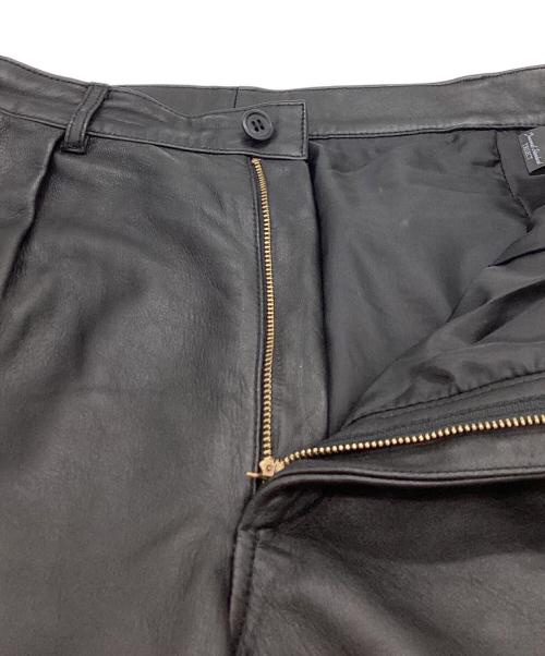 JOURNAL STANDARD TRISECT（ジャーナルスタンダード トライセクト）JOURNAL STANDARD TRISECT (ジャーナルスタンダード トライセクト) ラムレザー ショーツ ブラック サイズ:Mの古着・服飾アイテム