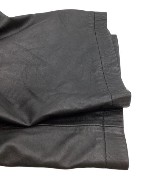 JOURNAL STANDARD TRISECT（ジャーナルスタンダード トライセクト）JOURNAL STANDARD TRISECT (ジャーナルスタンダード トライセクト) ラムレザー ショーツ ブラック サイズ:Mの古着・服飾アイテム