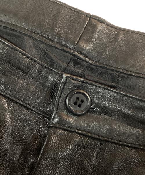 JOURNAL STANDARD TRISECT（ジャーナルスタンダード トライセクト）JOURNAL STANDARD TRISECT (ジャーナルスタンダード トライセクト) ラムレザー ショーツ ブラック サイズ:Mの古着・服飾アイテム