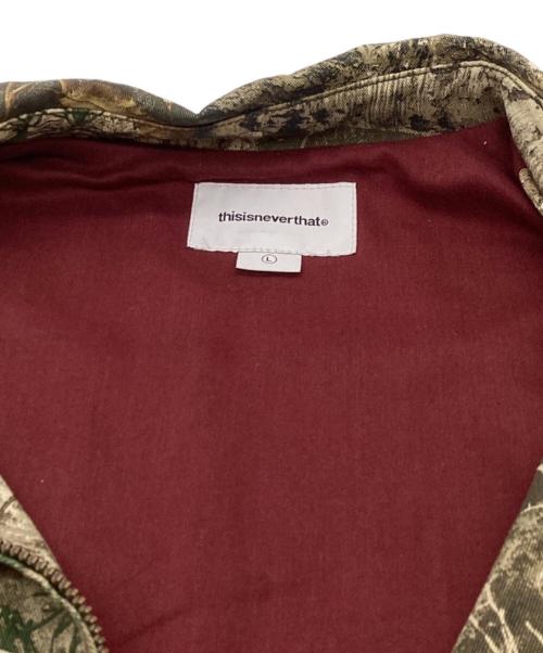 thisisneverthat（ディスイズネバーザット）thisisneverthat (ディスイズネバーザット) REALTREE Work Jacket　/　TN223WOWLS05 グリーン サイズ:Lの古着・服飾アイテム