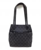 GUCCIグッチ）の古着「GGキャンバス トートバッグ」｜ブラック