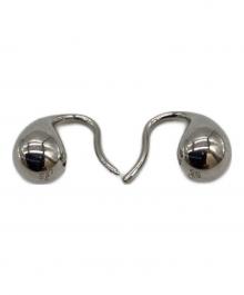 STAR JEWELRY（スタージュエリー）の古着「PUFFY DROP ピアス」｜シルバー