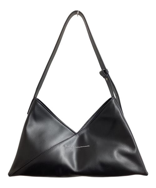 MM6 Maison Margiela（エムエムシックスメゾンマルジェラ）MM6 Maison Margiela (エムエムシックスメゾンマルジェラ) ジャパニーズソフトバゲットバッグ ブラックの古着・服飾アイテム