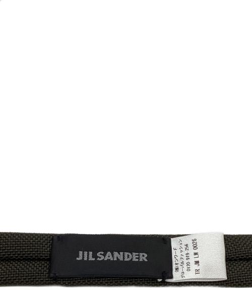 JIL SANDER（ジルサンダー）JIL SANDER (ジルサンダー) ナイロンナローネクタイ オリーブ サイズ:なしの古着・服飾アイテム