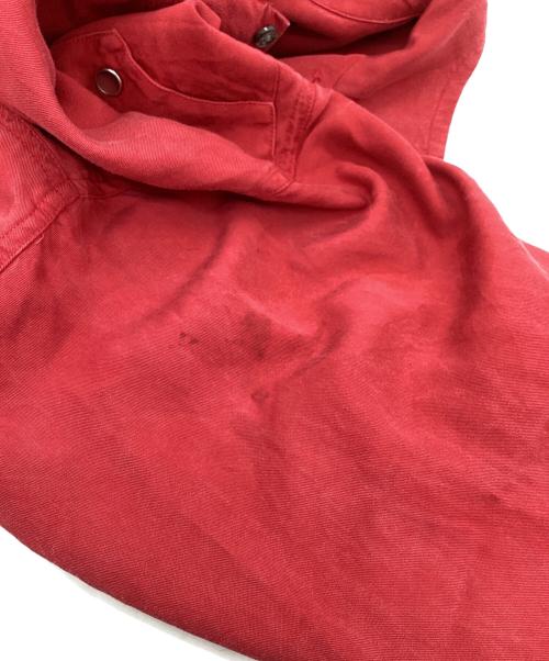 RALPH LAUREN COUNTRY（ラルフローレンカントリー）RALPH LAUREN COUNTRY (ラルフローレンカントリー) レーヨンウエスタンオープンカラーシャツ レッド サイズ:Mの古着・服飾アイテム