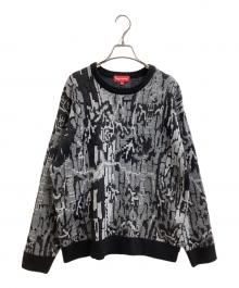 SUPREME（シュプリーム）の古着「Trebark Camo Sweater（トレバークカモスウェット）」｜ブラック