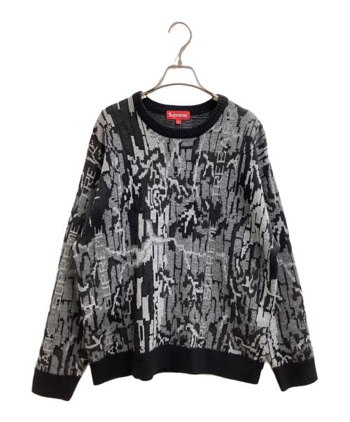 SUPREME（シュプリーム）Supreme (シュプリーム) Trebark Camo Sweater（トレバークカモスウェット） ブラック サイズ:Mの古着・服飾アイテム