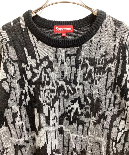 SUPREME（シュプリーム）Supreme (シュプリーム) Trebark Camo Sweater（トレバークカモスウェット） ブラック サイズ:Mの古着・服飾アイテム