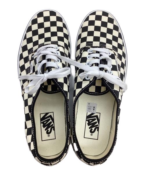 VANS（ヴァンズ）VANS  (ヴァンズ) Authentic Primary Check ホワイト×ブラック サイズ:27.5cmの古着・服飾アイテム