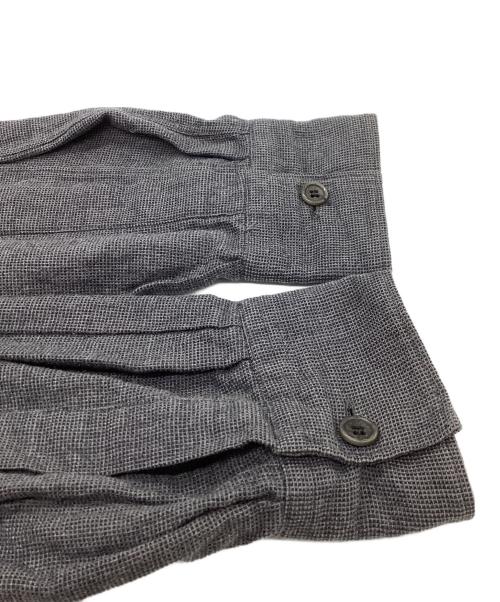 DRIES VAN NOTEN（ドリスヴァンノッテン）DRIES VAN NOTEN (ドリスヴァンノッテン) 比翼コットンシャツジャケット グレー サイズ:6の古着・服飾アイテム