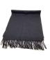 THE INOUE BROTHERS (イノウエブラザーズ) Brushed Scarf / アルパカ マフラー ブラック：8000円