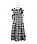 GRACE CLASS×JULES TOURNIERグレースクラス×ジュールテュルニエ）の古着「ツイードBOXタックワンピース」｜ホワイト