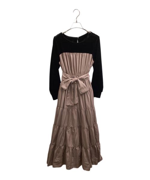 GRACE CLASS（グレースクラス）GRACE CLASS (グレースクラス) コンビティアードワンピース / 0220435127 ピンク サイズ:36の古着・服飾アイテム