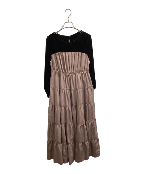 GRACE CLASS（グレースクラス）GRACE CLASS (グレースクラス) コンビティアードワンピース / 0220435127 ピンク サイズ:36の古着・服飾アイテム