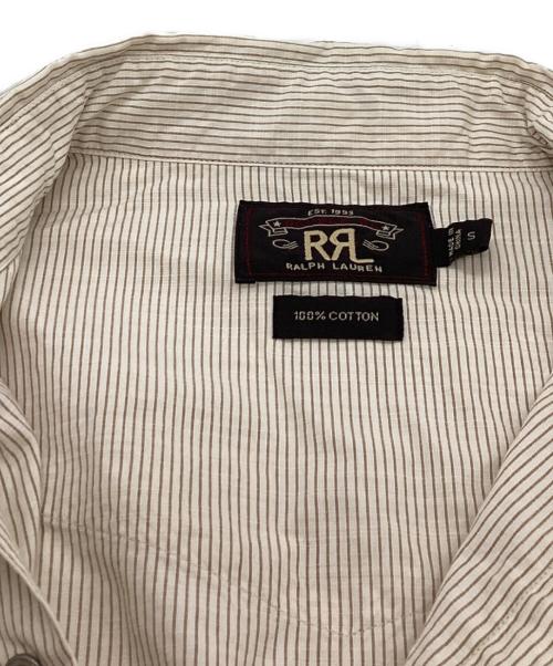 RRL（ダブルアールエル）RRL (ダブルアールエル) ストライプ ウエスタンシャツ / HS-PM-HA-6116 ベージュ サイズ:Sの古着・服飾アイテム