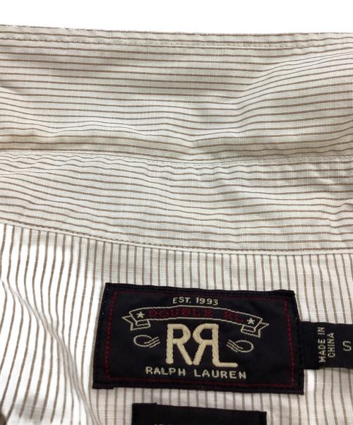 RRL（ダブルアールエル）RRL (ダブルアールエル) ストライプ ウエスタンシャツ / HS-PM-HA-6116 ベージュ サイズ:Sの古着・服飾アイテム
