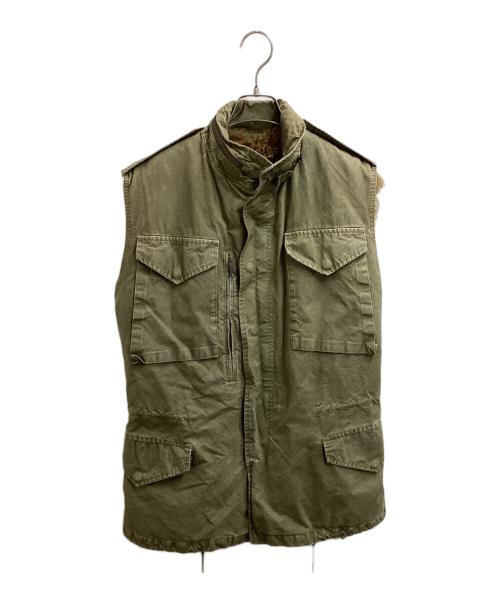 R13（アールサーティン）R13 (アールサーティン) ムートンミリタリーベスト　/　RAVH31JW オリーブ サイズ:Sの古着・服飾アイテム