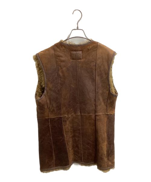R13（アールサーティン）R13 (アールサーティン) ムートンミリタリーベスト　/　RAVH31JW オリーブ サイズ:Sの古着・服飾アイテム