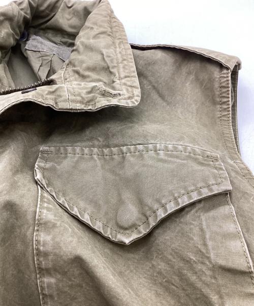 R13（アールサーティン）R13 (アールサーティン) ムートンミリタリーベスト　/　RAVH31JW オリーブ サイズ:Sの古着・服飾アイテム