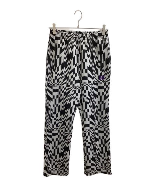 Needles（ニードルズ）Needles (ニードルズ) STUDIOUS (ステュディオス) 別注 Track Pants Poly Jq / トラックパンツ ブラック×ホワイト サイズ:ｘｓの古着・服飾アイテム