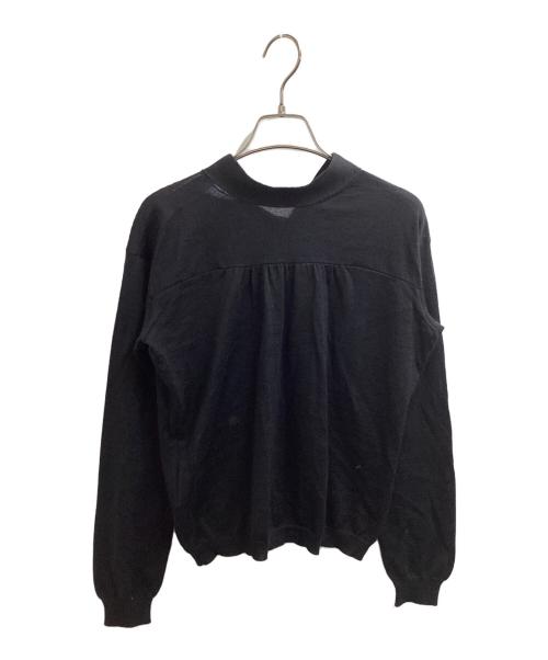 PRADA（プラダ）PRADA (プラダ) バックリボンニット　/　P26258 S172 ブラック サイズ:40の古着・服飾アイテム