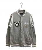 stussyステューシー）の古着「スウェットスタジャン」｜グレー