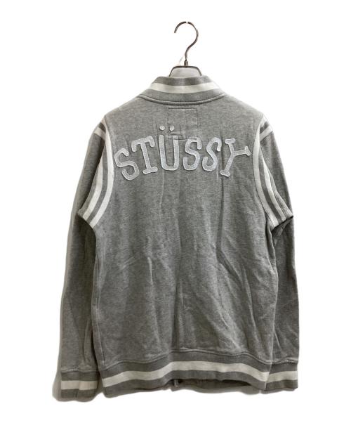 stussy（ステューシー）stussy (ステューシー) スウェットスタジャン グレー サイズ:Mの古着・服飾アイテム