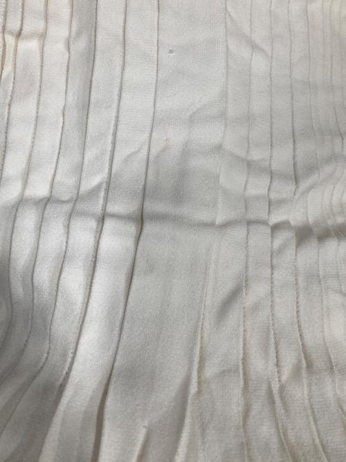 HERMES（エルメス）HERMES (エルメス) ピンタックスカート アイボリー サイズ:34の古着・服飾アイテム