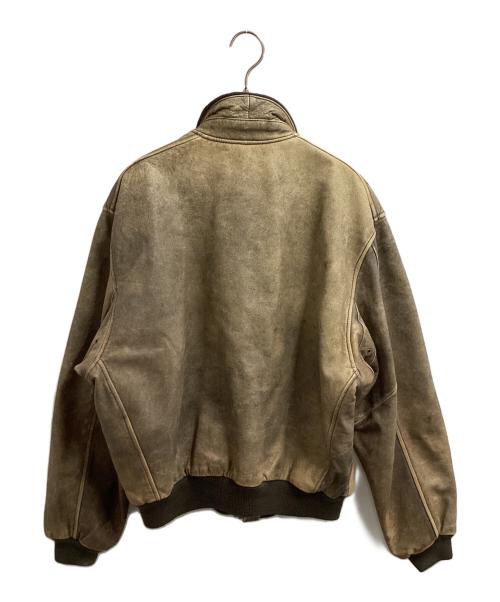 CHEVIGNON（シェビニオン）CHEVIGNON (シェビニオン) レザーフライトジャケット ブラウン サイズ:Lの古着・服飾アイテム