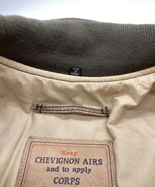 CHEVIGNON（シェビニオン）CHEVIGNON (シェビニオン) レザーフライトジャケット ブラウン サイズ:Lの古着・服飾アイテム