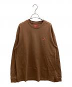 SUPREMEシュプリーム）の古着「Small Box L/S Tee」｜ブラウン