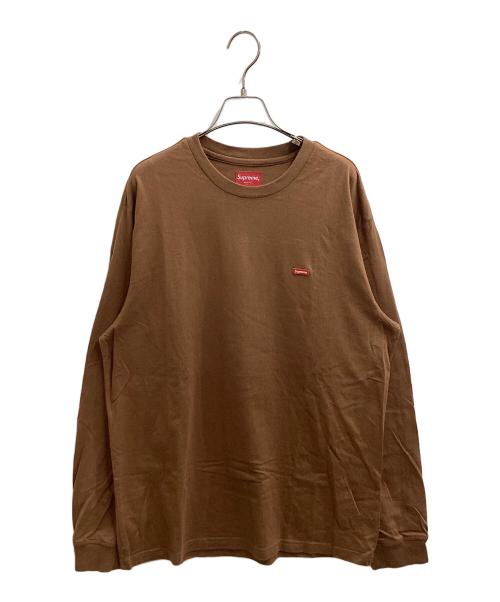 SUPREME（シュプリーム）Supreme (シュプリーム) Small Box L/S Tee ブラウン サイズ:Mの古着・服飾アイテム