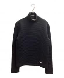 JIL SANDER+（ジルサンダープラス）の古着「Turtleneck Sweater With Logo Patch」｜ブラック
