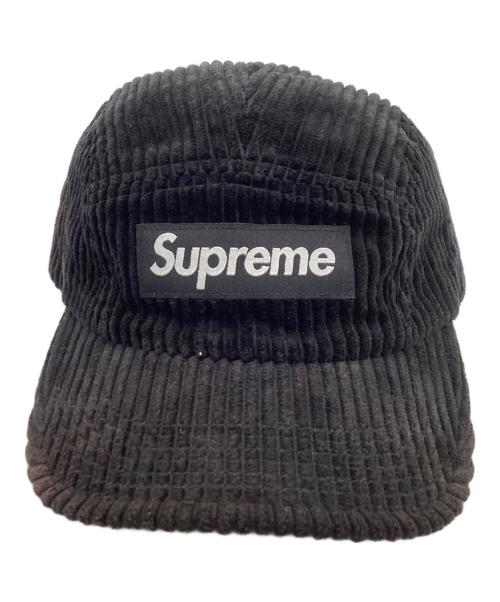 SUPREME（シュプリーム）Supreme　 (シュプリーム) Corduroy Camp Cap ブラックの古着・服飾アイテム