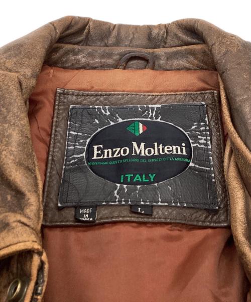 ENZO MOLTENI（エンゾー・モルティーニ）ENZO MOLTENI (エンゾー・モルティーニ) A-2フライトジャケット ブラウン サイズ:Lの古着・服飾アイテム