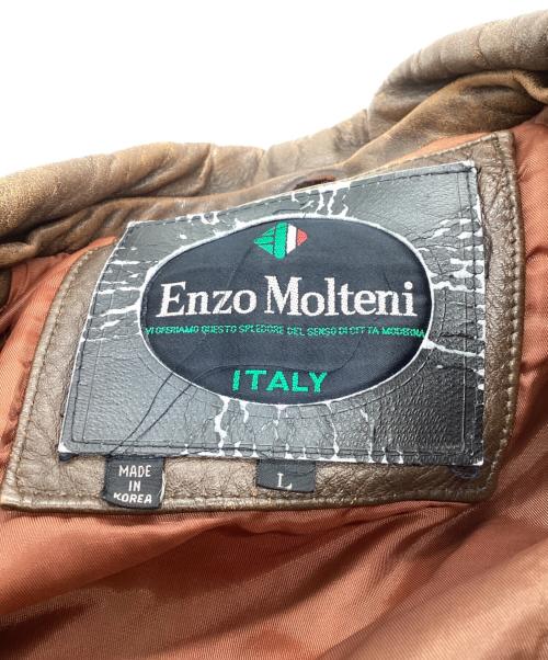 ENZO MOLTENI（エンゾー・モルティーニ）ENZO MOLTENI (エンゾー・モルティーニ) A-2フライトジャケット ブラウン サイズ:Lの古着・服飾アイテム