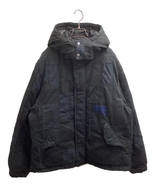 SUPREME（シュプリーム）Supreme (シュプリーム) COMME des GARCONS JUNYA WATANABE MAN (コムデギャルソンジュンヤワタナベマン) PATCHWORK PUFFY JACKET ブラック サイズ:ＸＬの古着・服飾アイテム
