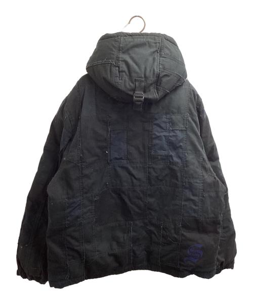 SUPREME（シュプリーム）Supreme (シュプリーム) COMME des GARCONS JUNYA WATANABE MAN (コムデギャルソンジュンヤワタナベマン) PATCHWORK PUFFY JACKET ブラック サイズ:ＸＬの古着・服飾アイテム