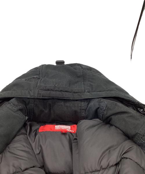 SUPREME（シュプリーム）Supreme (シュプリーム) COMME des GARCONS JUNYA WATANABE MAN (コムデギャルソンジュンヤワタナベマン) PATCHWORK PUFFY JACKET ブラック サイズ:ＸＬの古着・服飾アイテム