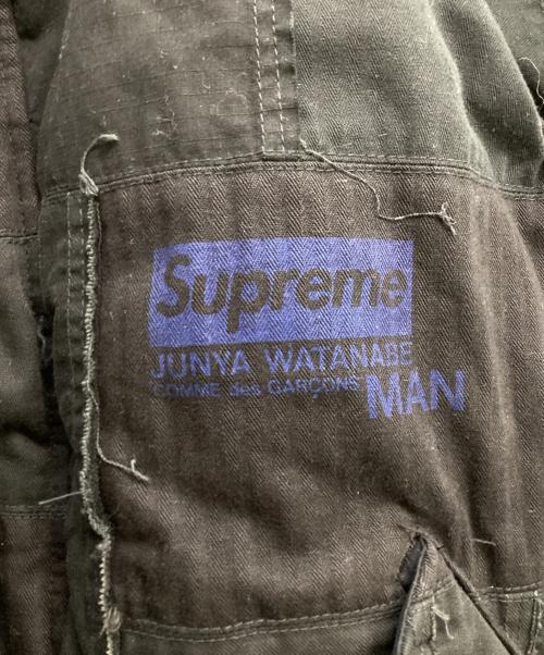 SUPREME（シュプリーム）Supreme (シュプリーム) COMME des GARCONS JUNYA WATANABE MAN (コムデギャルソンジュンヤワタナベマン) PATCHWORK PUFFY JACKET ブラック サイズ:ＸＬの古着・服飾アイテム