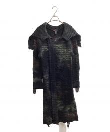 DIESEL（ディーゼル）の古着「DIstressed Knit Long Coat」｜ブラック
