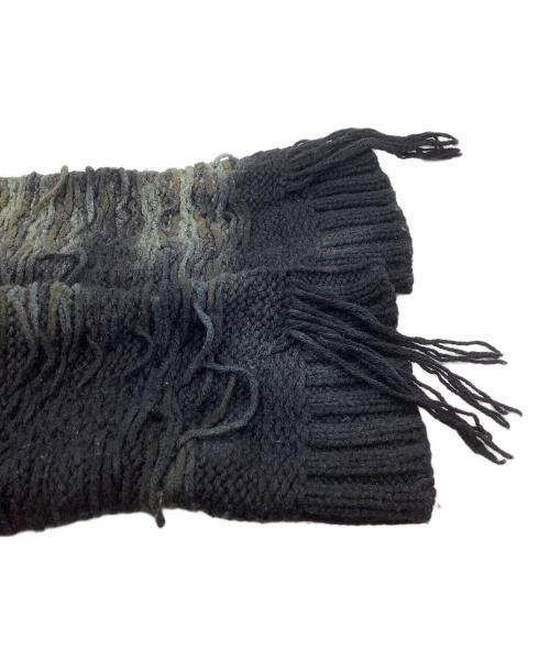DIESEL（ディーゼル）DIESEL (ディーゼル) DIstressed Knit Long Coat ブラック サイズ:Sの古着・服飾アイテム