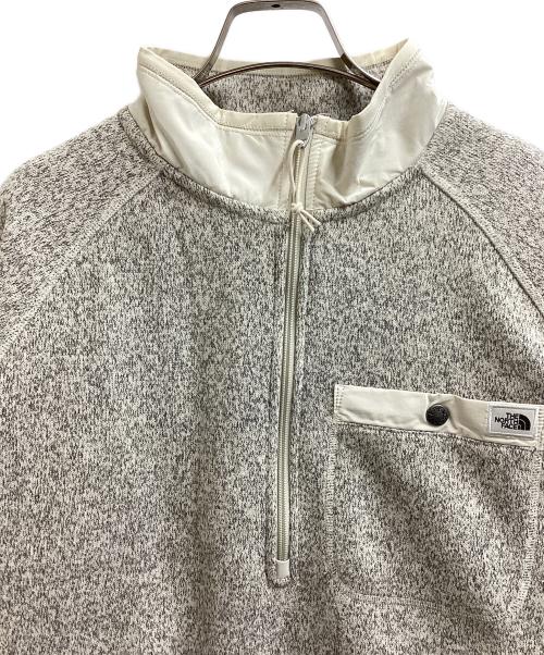 THE NORTH FACE（ザ ノース フェイス）THE NORTH FACE (ザ ノース フェイス) M GORDON LYONS 1/4 ZIP PULLOVER グレー×アイボリー サイズ:Lの古着・服飾アイテム