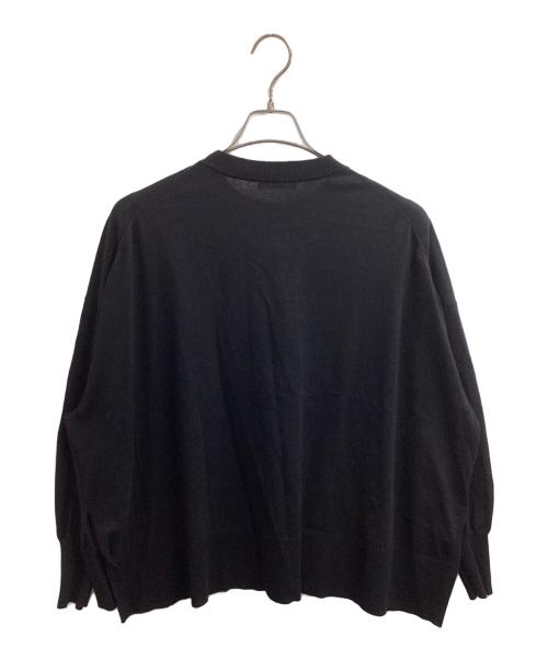 KAGURE（カグレ）kagure (カグレ) 26SS ハイツイストコットンワイドカーディガン ブラック サイズ:Freeの古着・服飾アイテム